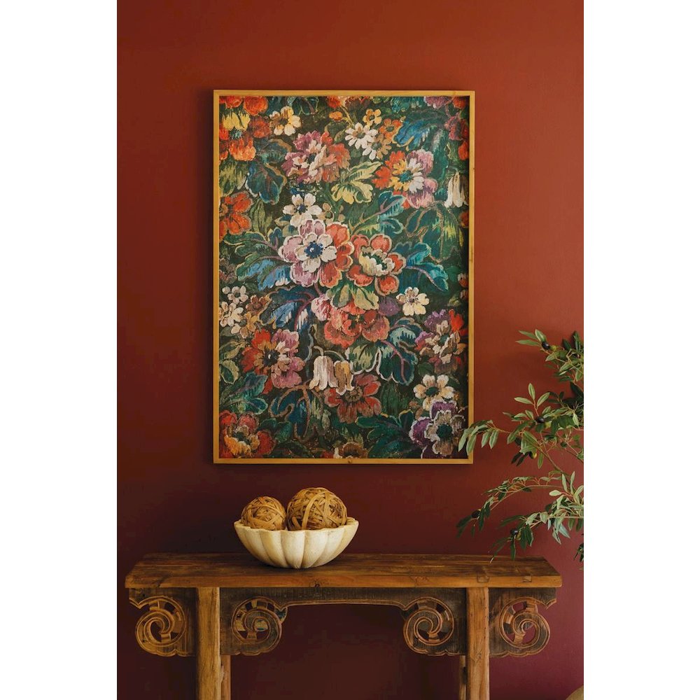 Framed Printed  Paper - Floral. Picture 1