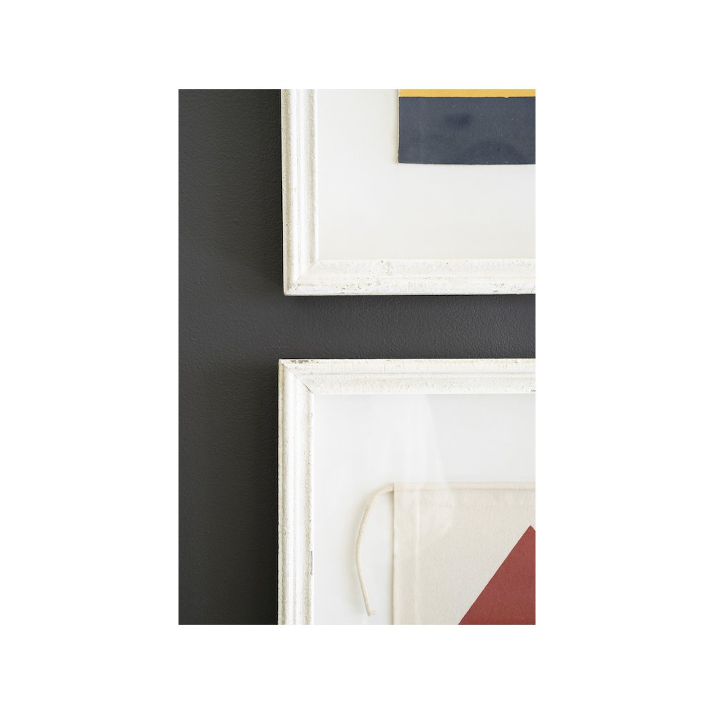 Set Of Four Framed Canvas Nautical Flags Under Glass. Picture 2