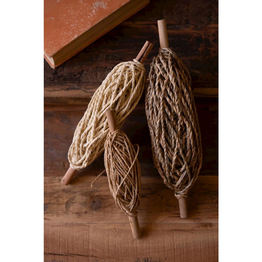 Set Of Three Spools Of Paper Rope. Picture 1
