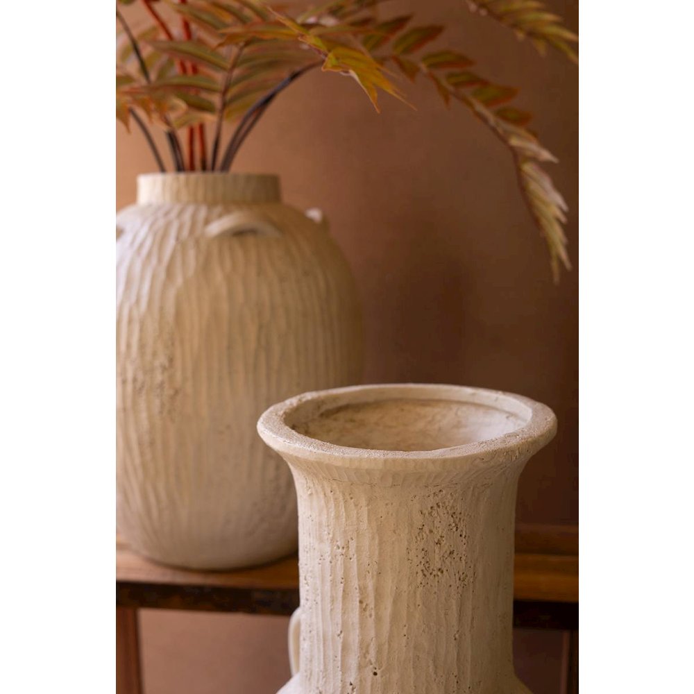 Stone Composite Urn With Two Handles. Picture 2