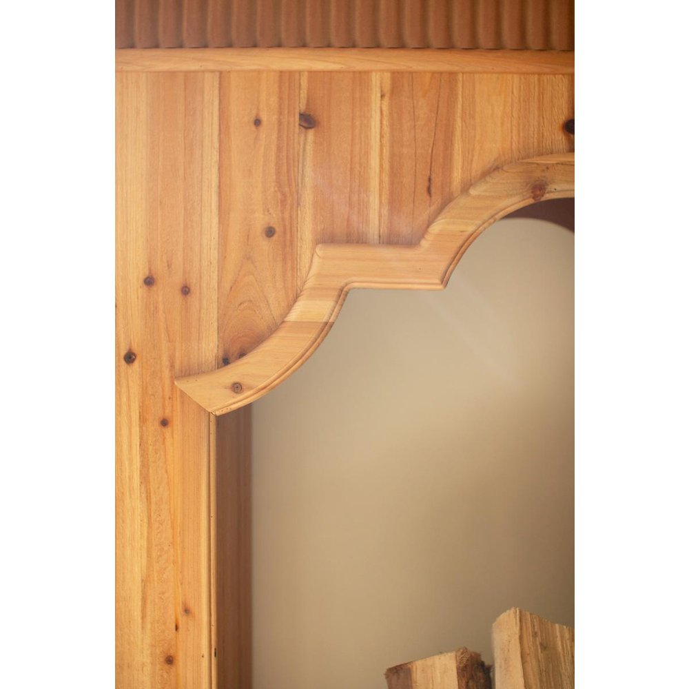 Natural Fir Wood Mantle. Picture 3