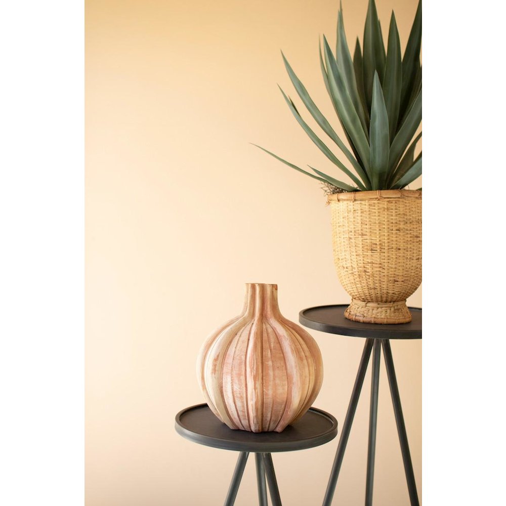 Set Of Three Tall Painted Metal Display Stands. Picture 2
