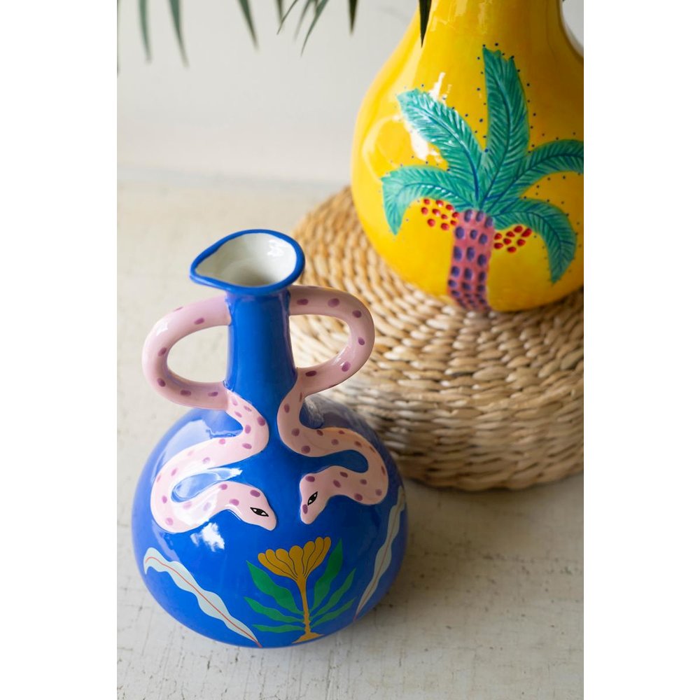 Ceramic Snake Vase. Picture 3