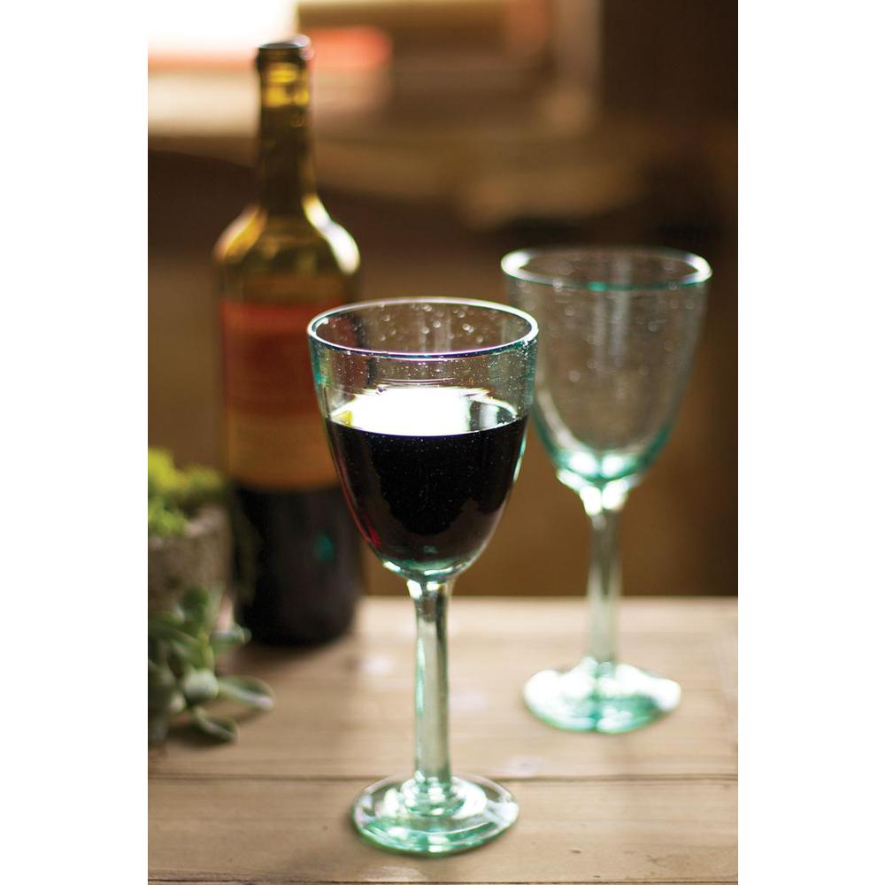 Recycled Wine Glass. Picture 1
