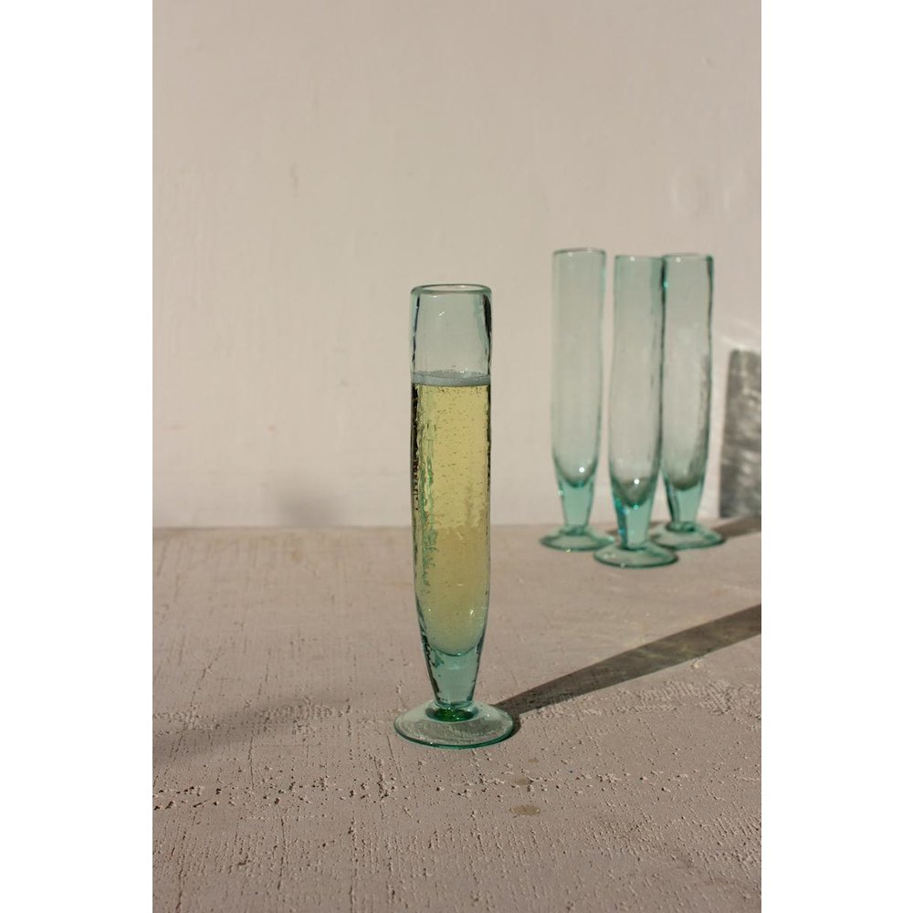 Tall Recycled Champagne Flute. Picture 3