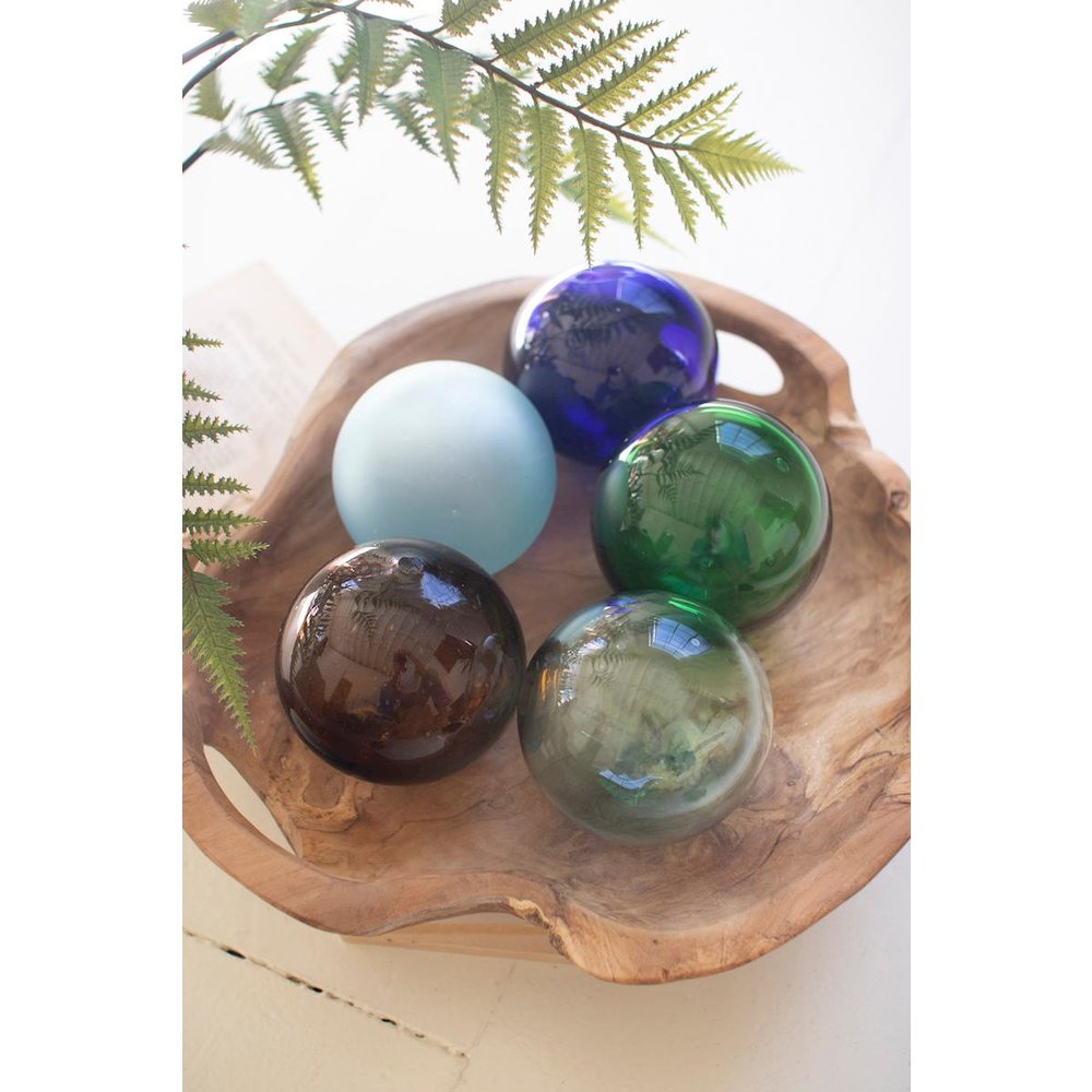 Recycled Glass Ball - Frosted. Picture 3
