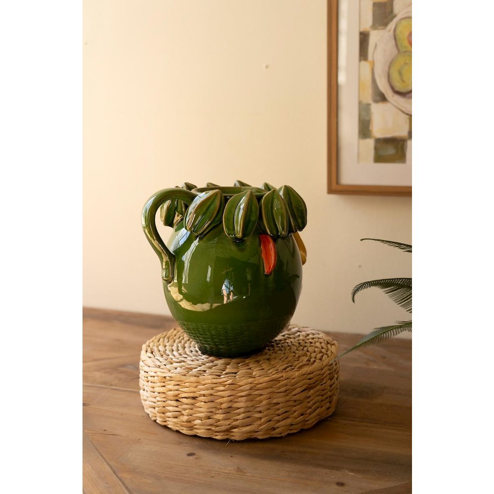 Ceramic Head Planter - Starfruit. Picture 2