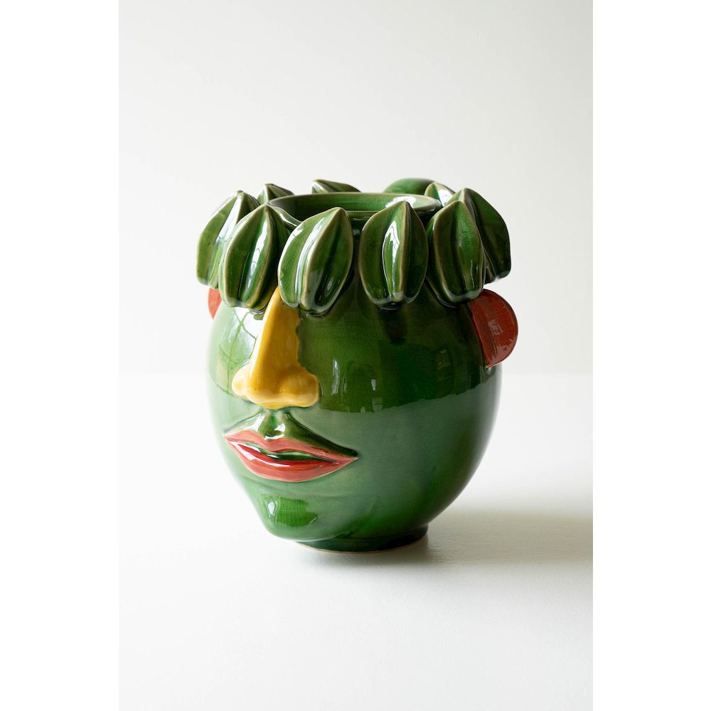 Ceramic Head Planter - Starfruit. Picture 4