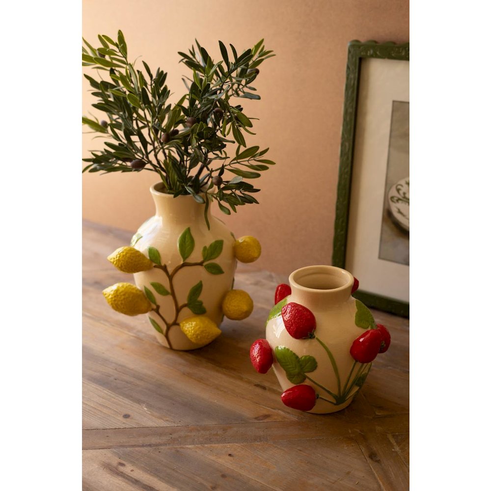 Large Ceramic Lemons Vase. Picture 5