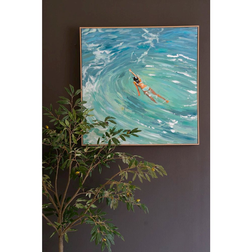 Framed Painting - Swimmer. Picture 1