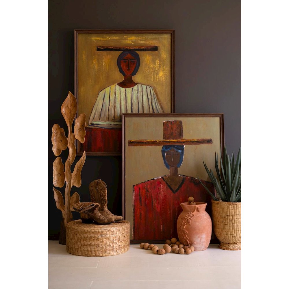 Framed Painting Southwest Woman. Picture 2