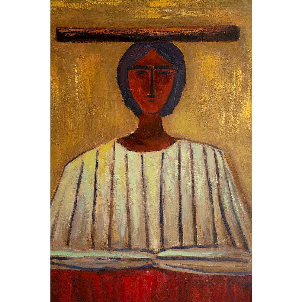 Framed Painting Southwest Woman. Picture 3
