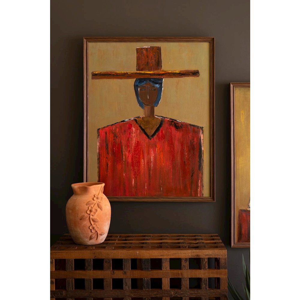 Framed Painting Southwest Man. Picture 1