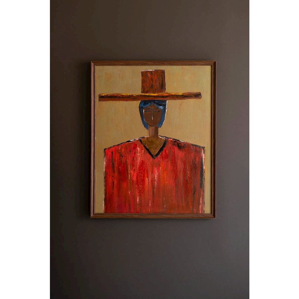 Framed Painting Southwest Man. Picture 5