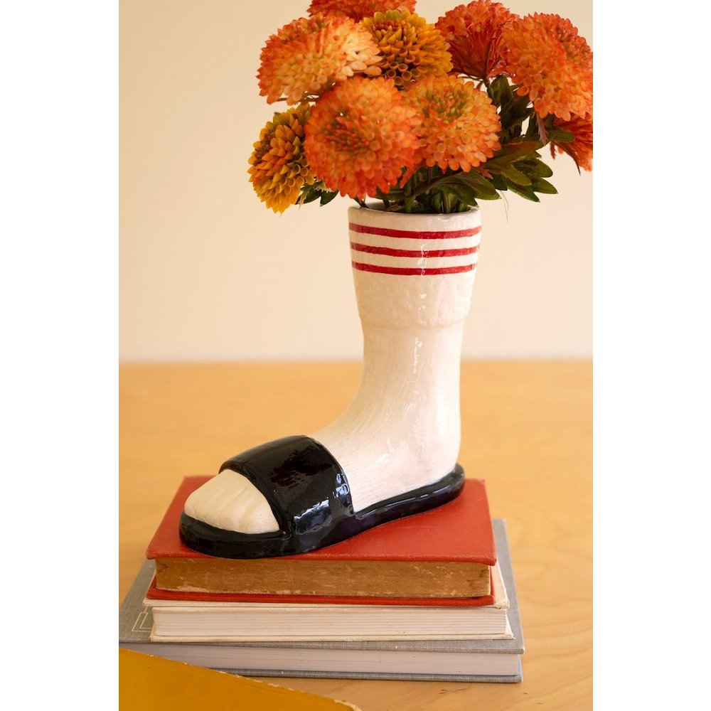 Ceramic Slipper And Socks Vase. Picture 1