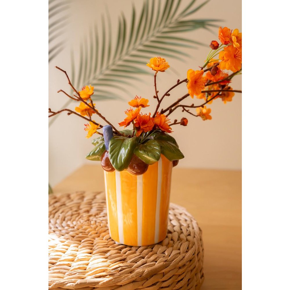 Set Of Two Ceramic Cocktail Inspired Vases. Picture 2