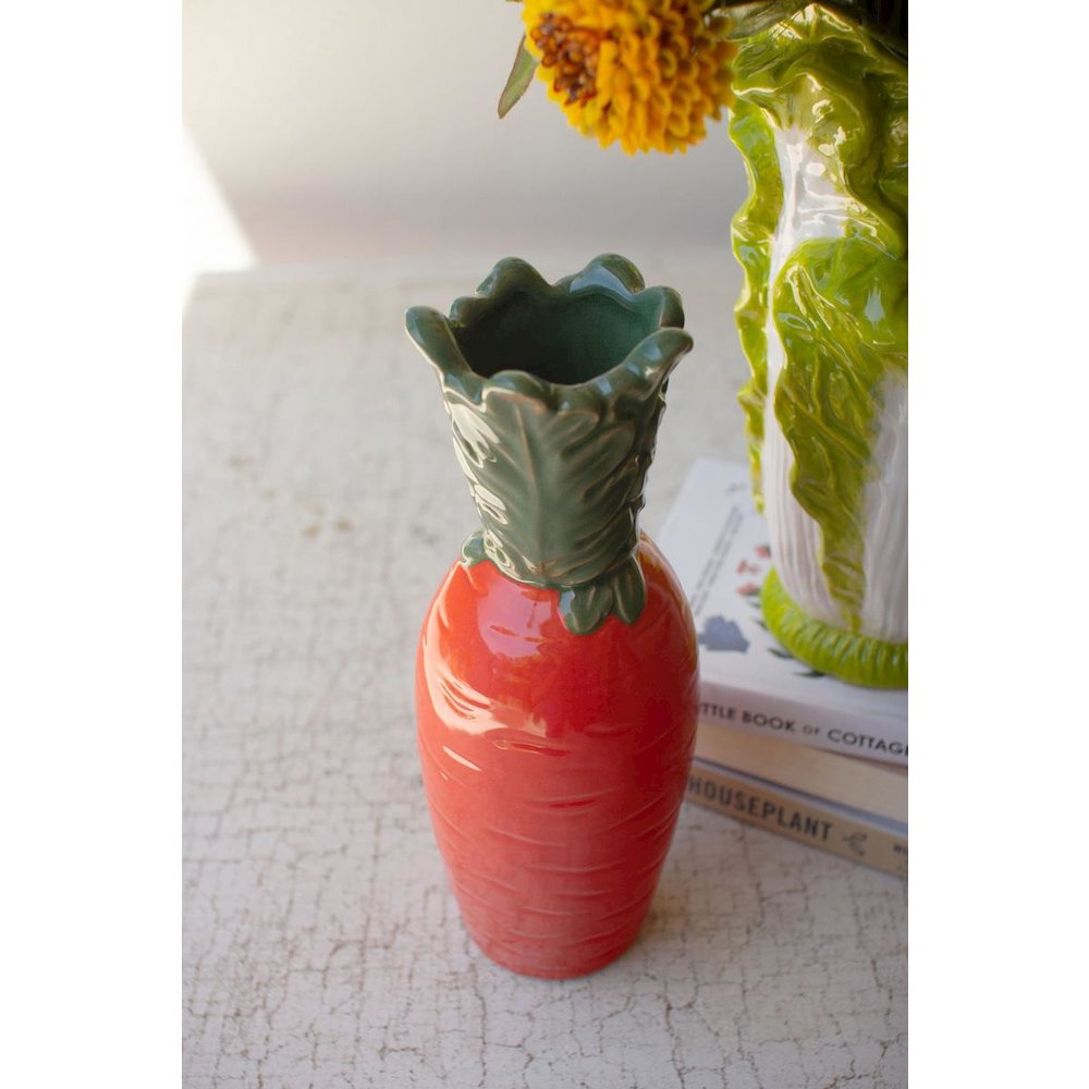 Ceramic Carrot Vase. Picture 2