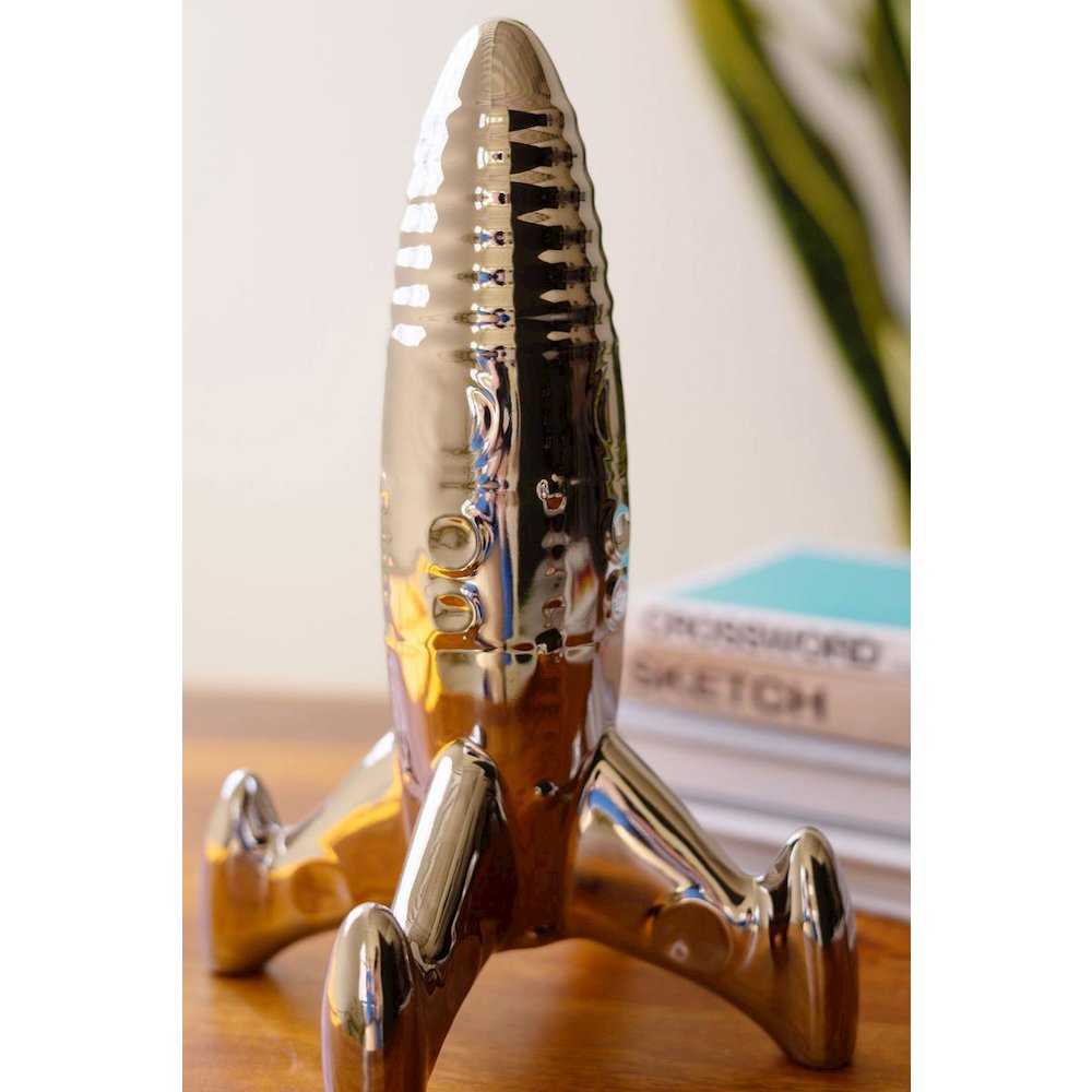 Ceramic Rocket - Silver. Picture 2