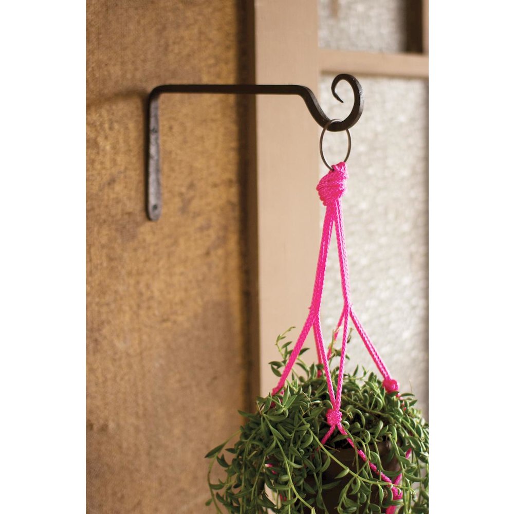 Hand Forged Iron Plant Hook. Picture 1