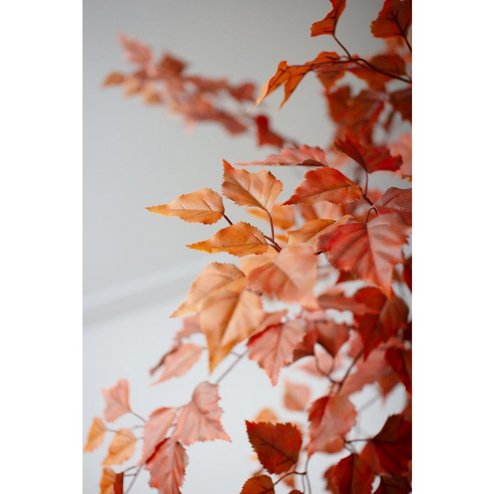 Artificial Autumn Birch Tree in a Black Pot. Picture 3