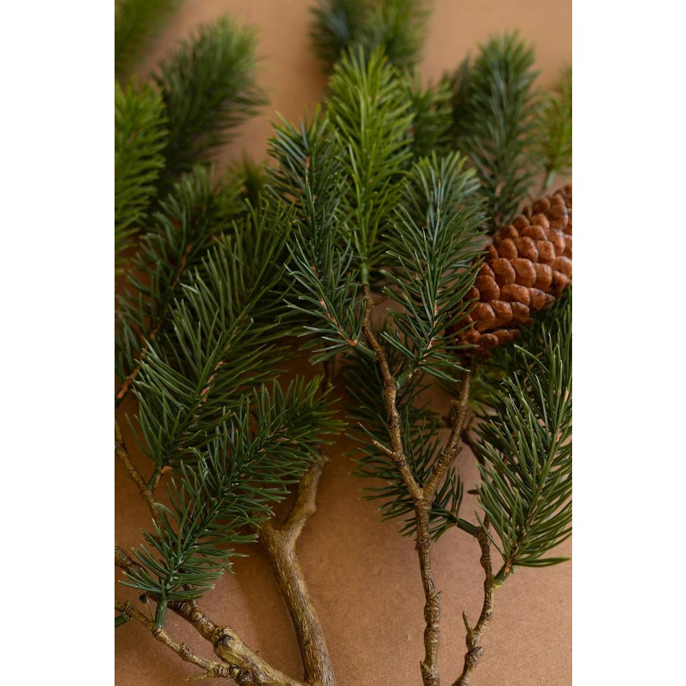 Artificial Fir Spray With Pine Cones. Picture 2