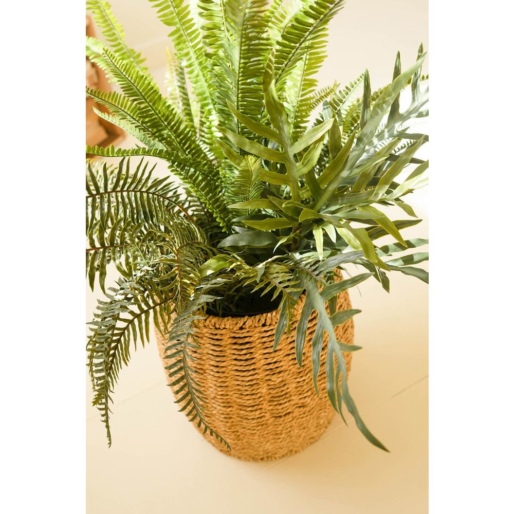 Artificial Fern In Black Pot - 40". Picture 2