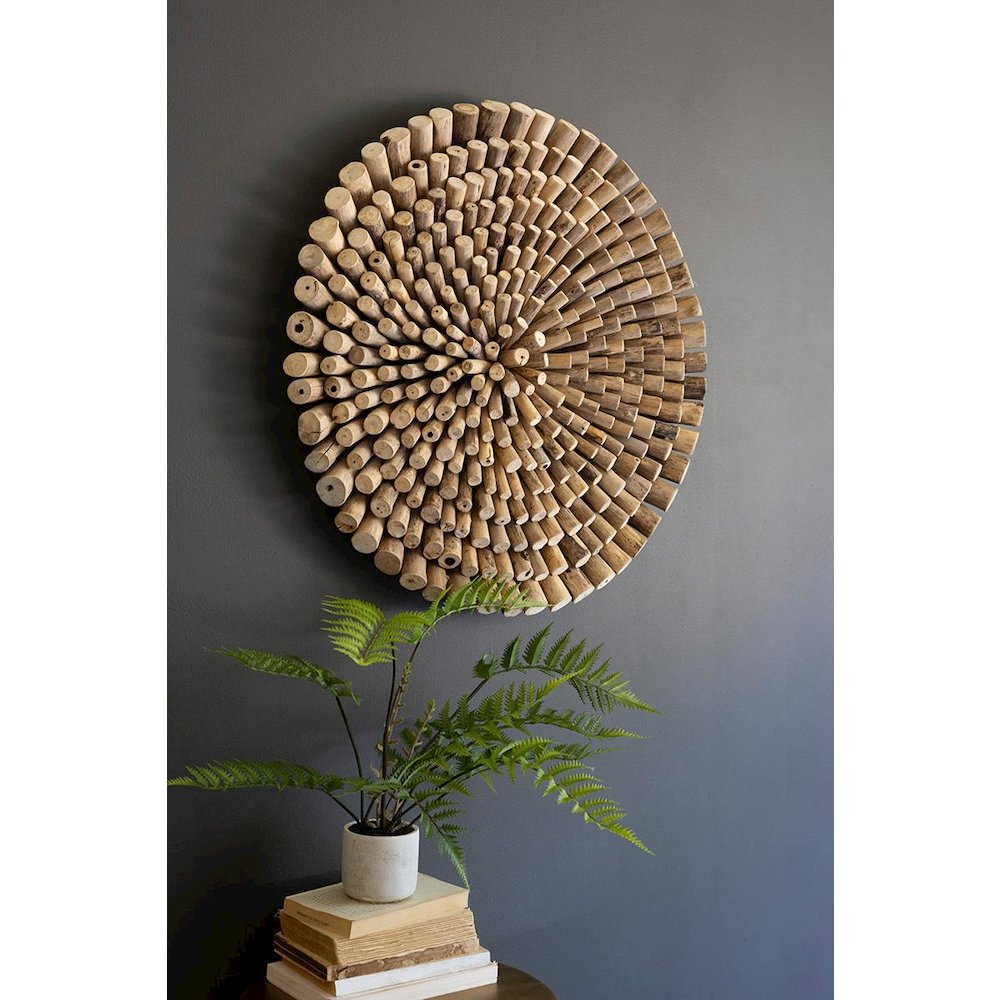 Round Driftwood Wall Art. Picture 1