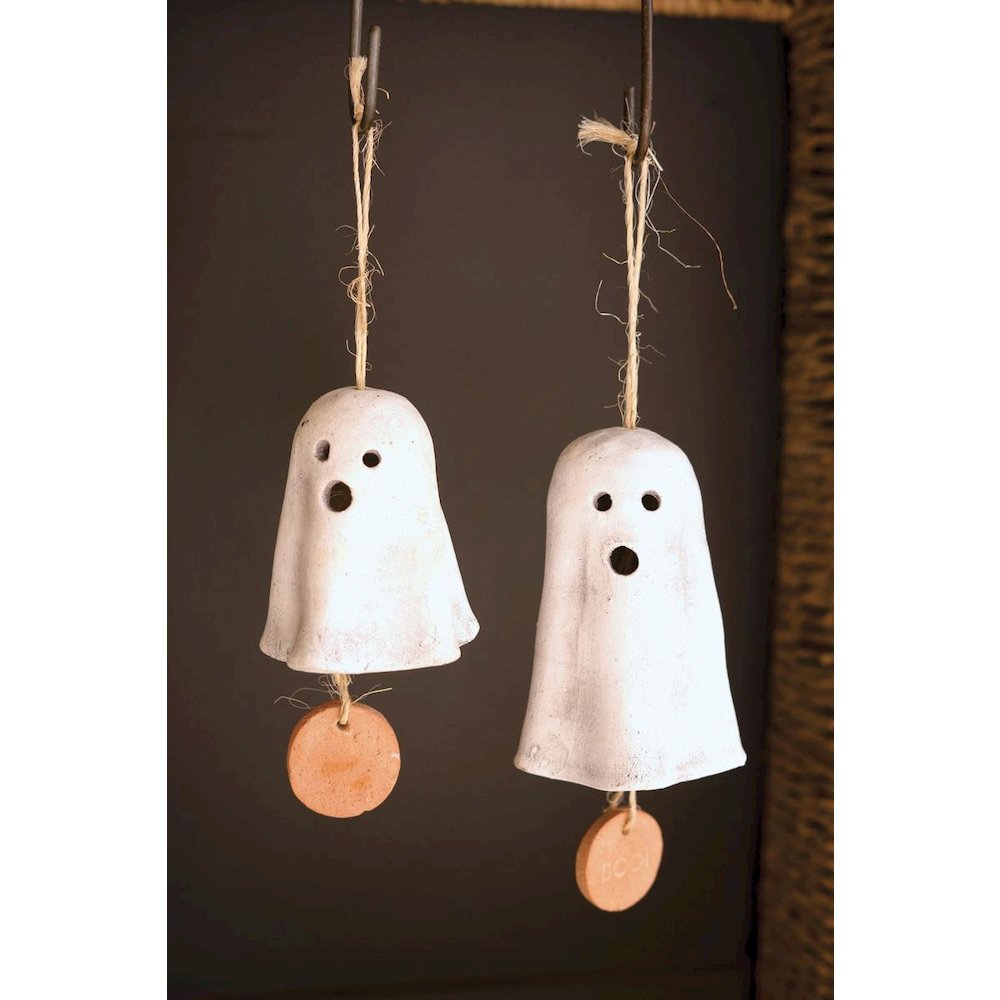 Set Of Two Hanging Ghost Chimes. Picture 1