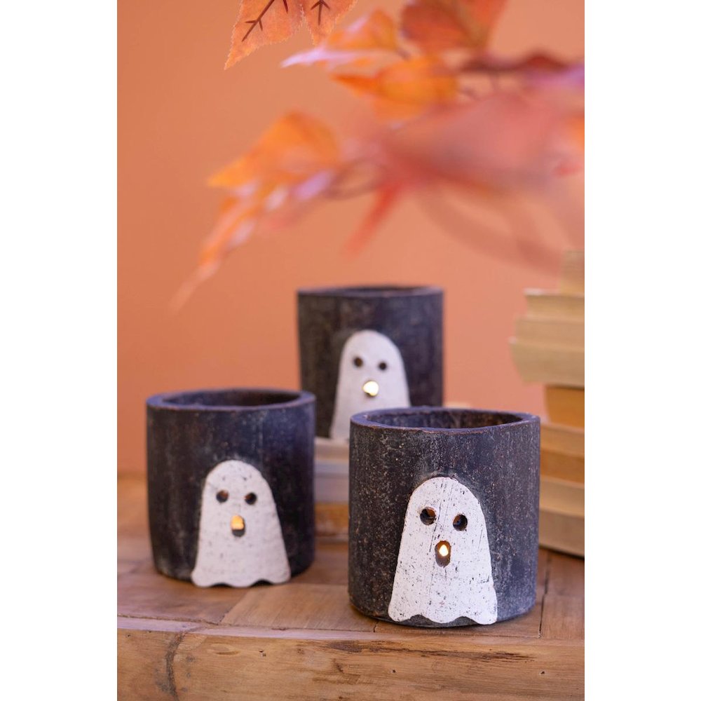Clay Container - Halloween Ghost. Picture 1