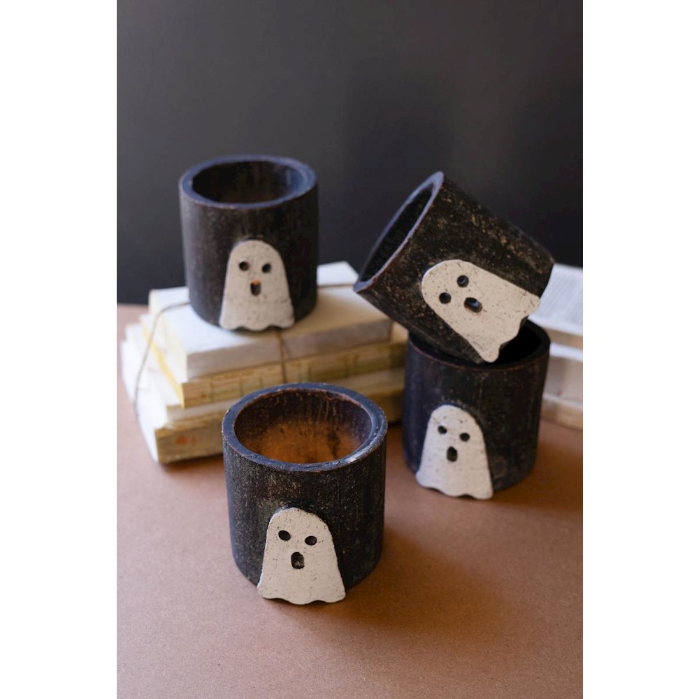 Clay Container - Halloween Ghost. Picture 4