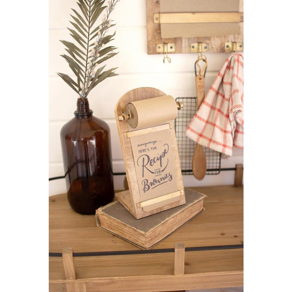 Wooden Tabletop Note Roll. Picture 4