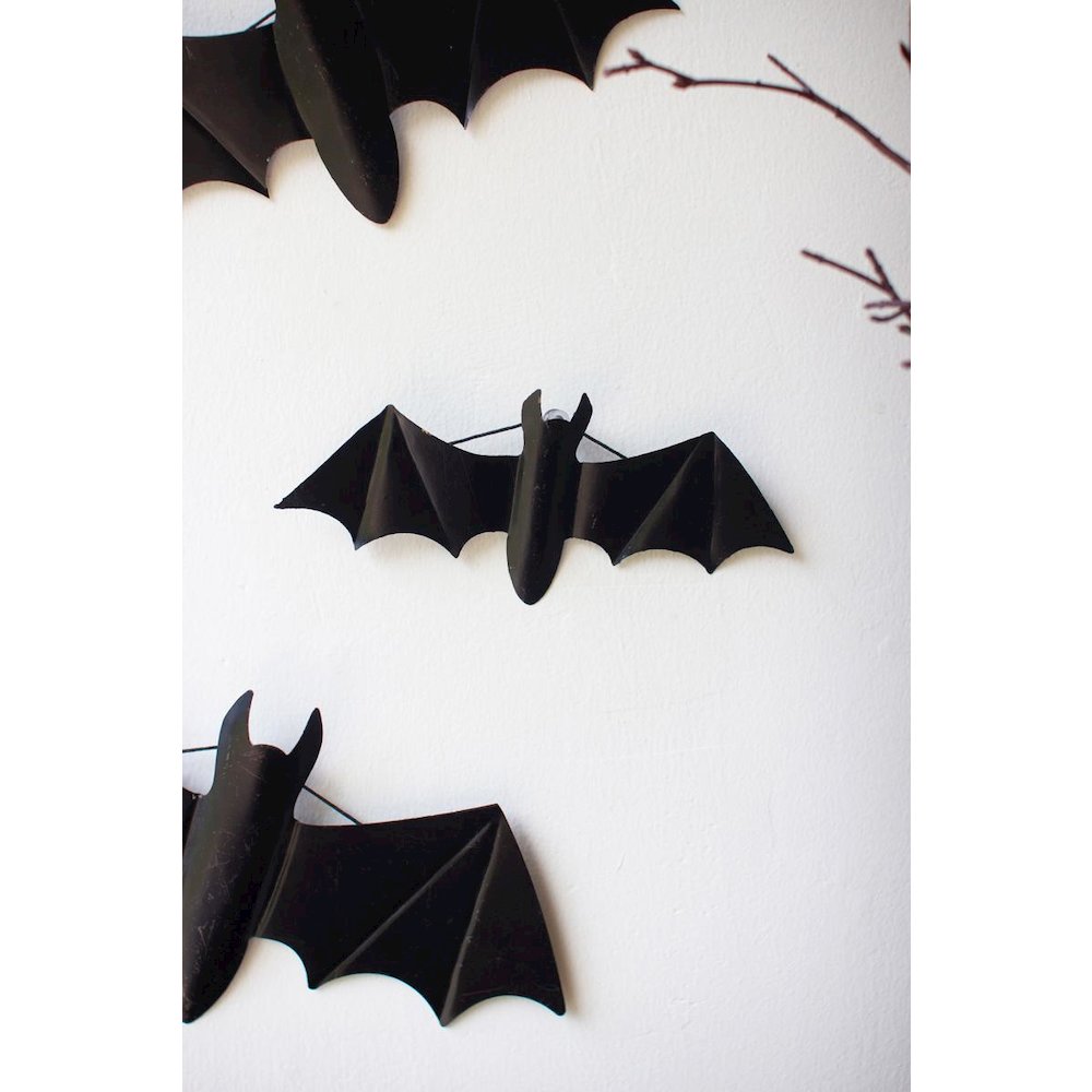 Set Of Five Black Metal Bats - One Each Size. Picture 4
