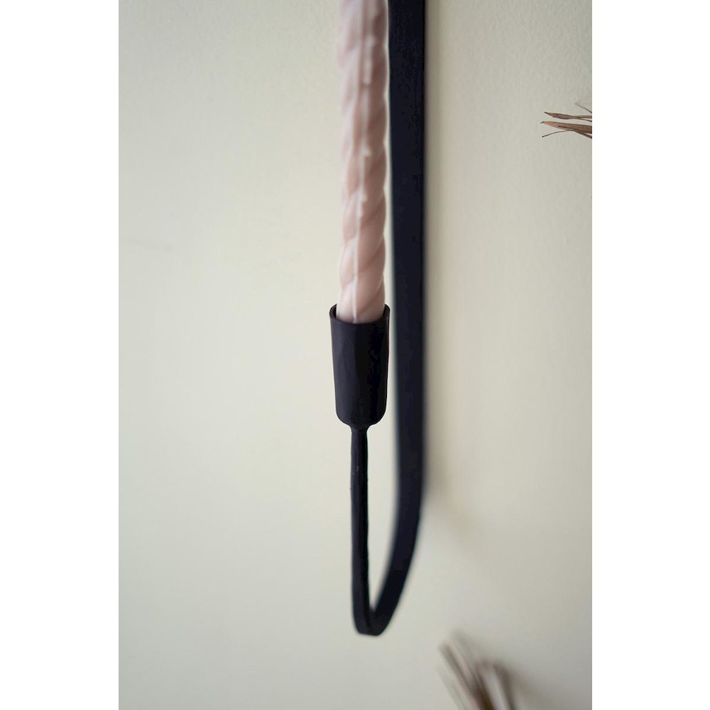 Forged-Iron Single Taper Wall Sconce. Picture 2