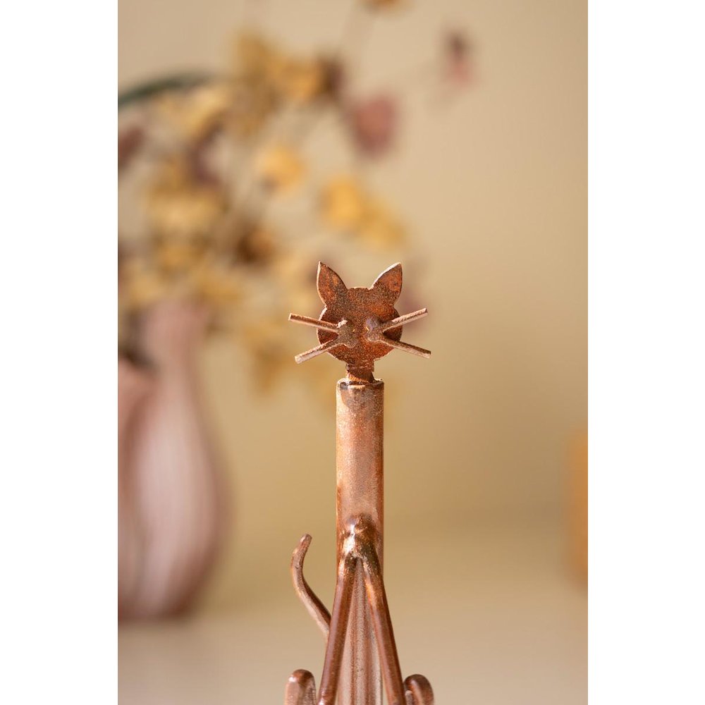 Hand Forged Iron Cat. Picture 2