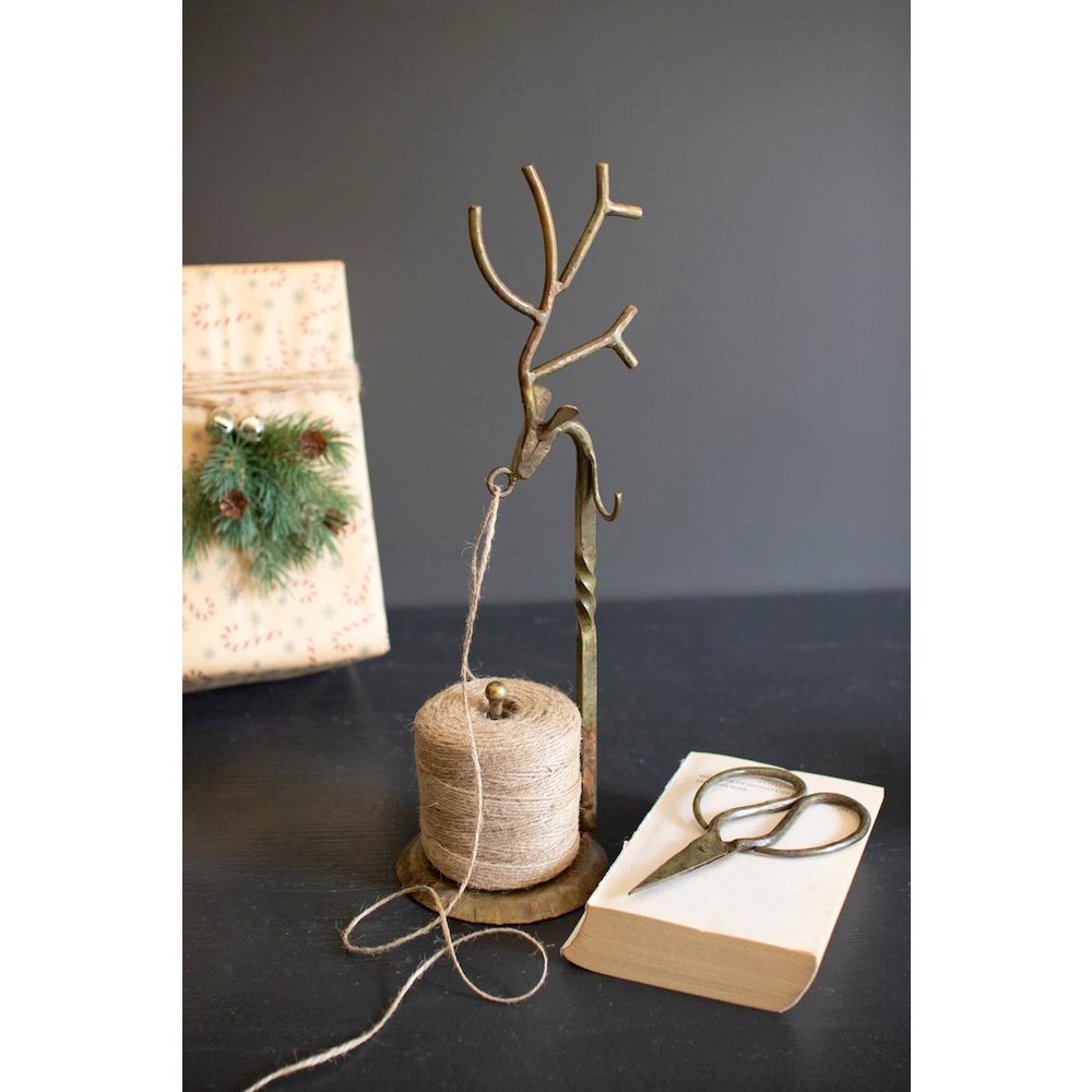 Forged-Ron Deer Jute Holder. Picture 3