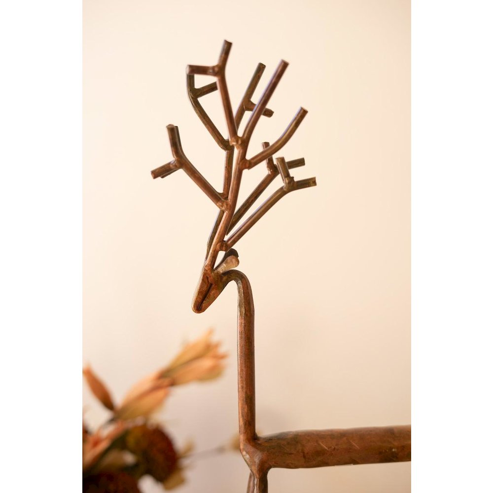 Set Of Two Forged-Iron Deer. Picture 2