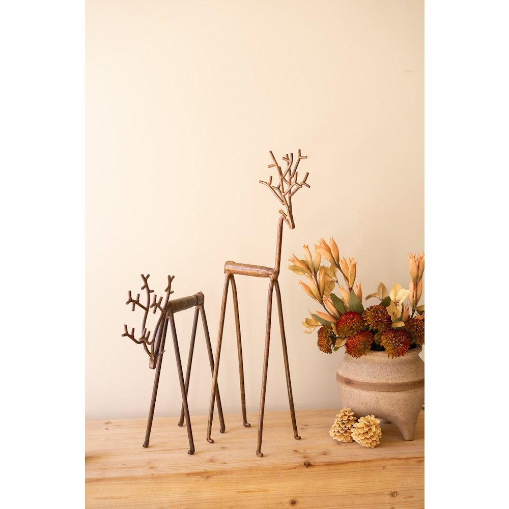 Set Of Two Forged-Iron Deer. Picture 3