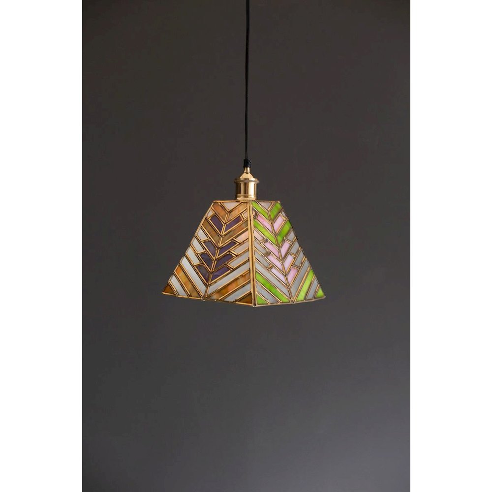 Stained Glass Pendant Lamp #3. Picture 1