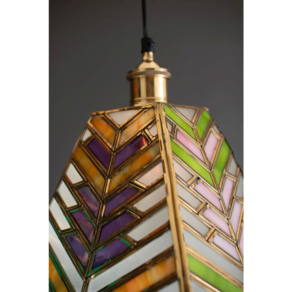 Stained Glass Pendant Lamp #3. Picture 2