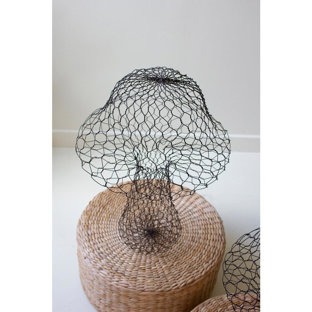 Set Of Three Wire Mushrooms. Picture 2