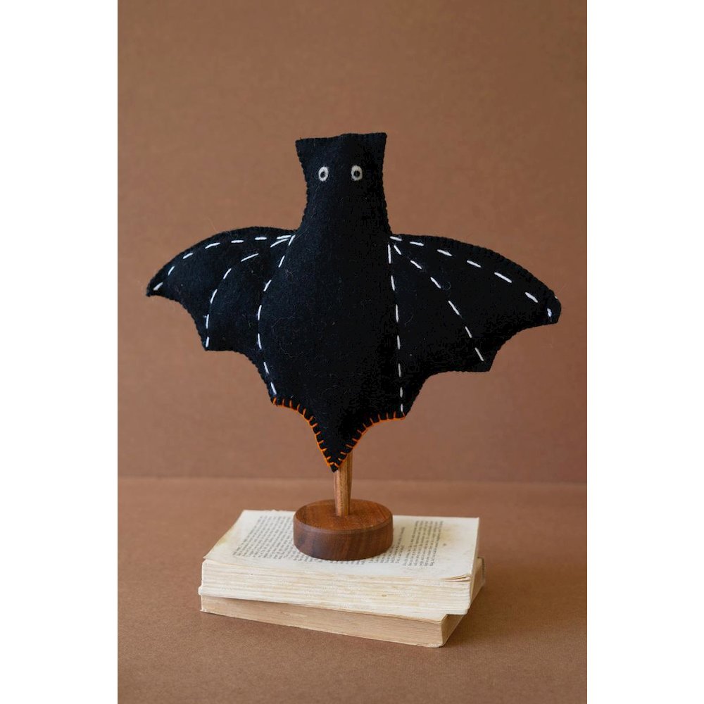 Felt Halloween Bat On A Base. Picture 1