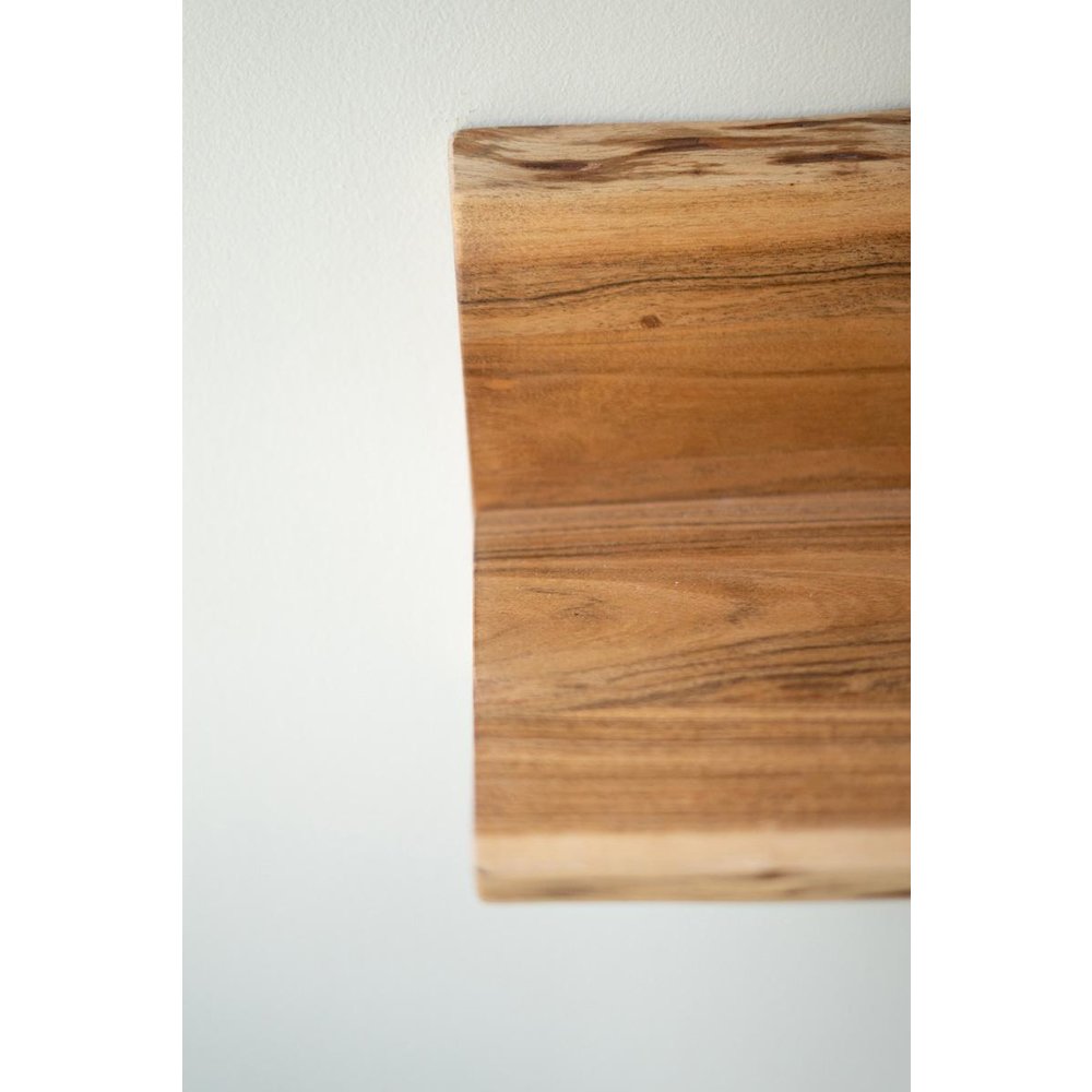 Set Of Three Live-Edge Acacia Wood Floating Shelves. Picture 3