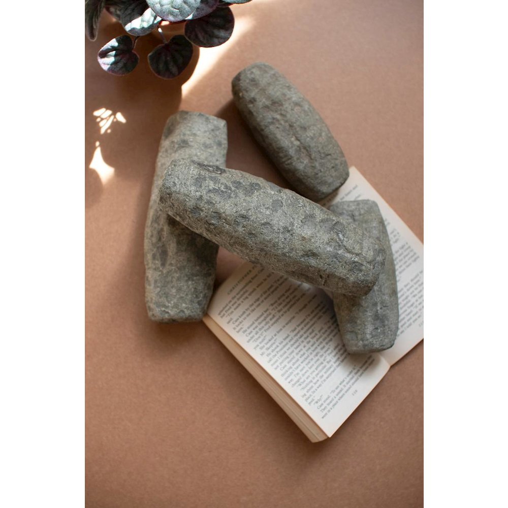 Set Of Four Hand Carved Stone Pestles. Picture 4