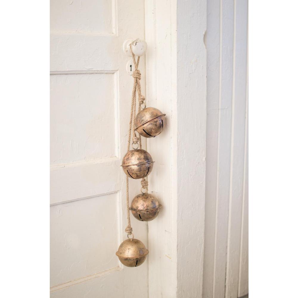String Of Brass Finish Bells. Picture 2