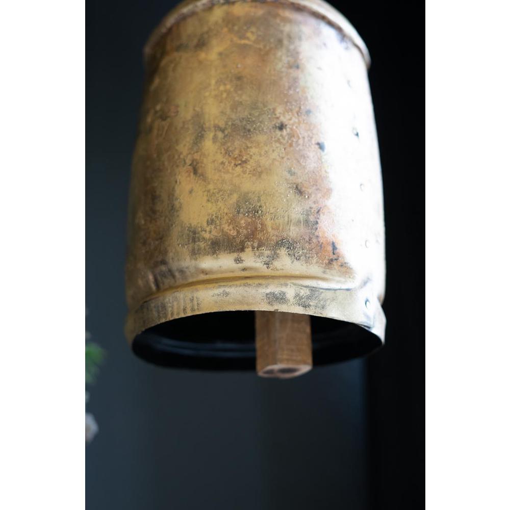 Large Antique Gold Christmas Bell - 12"T. Picture 3