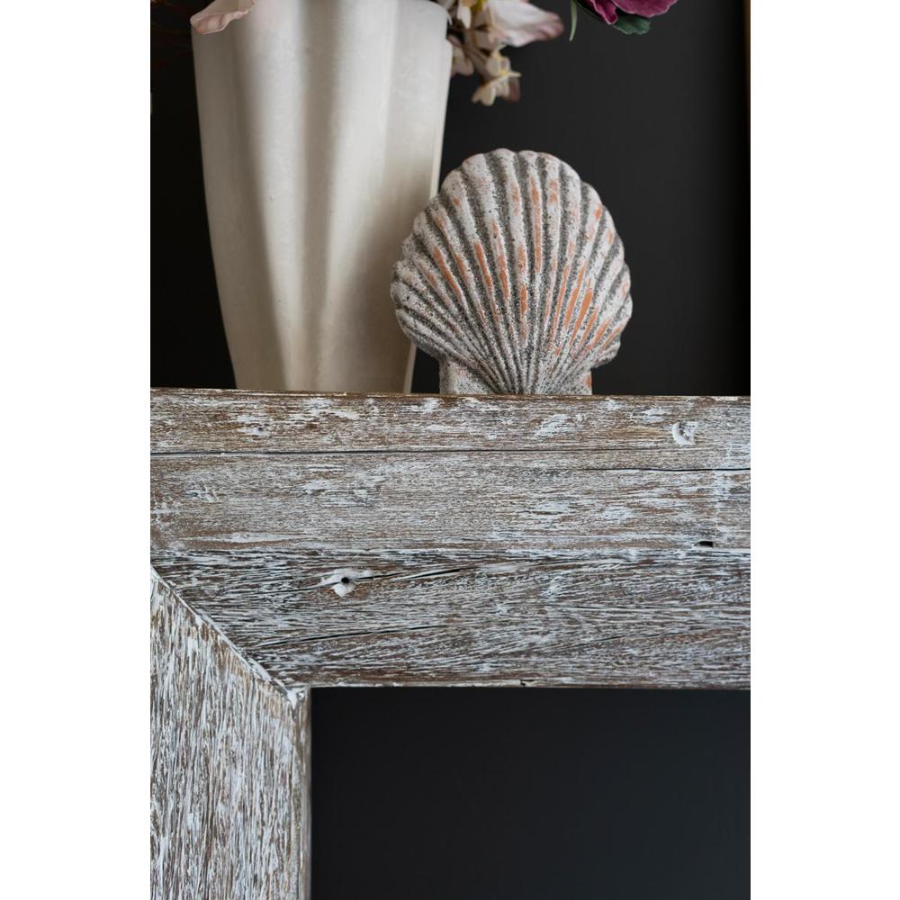 Recycled Whitewashed Wood Console. Picture 4
