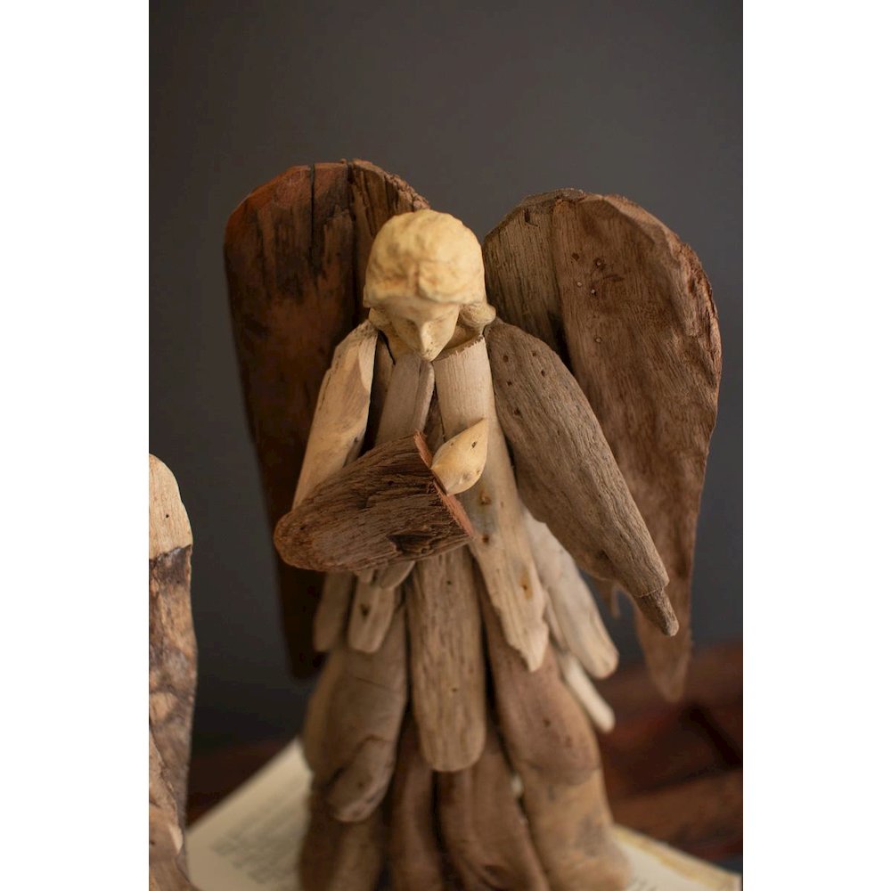 Set Of Two Driftwood Angels. Picture 5