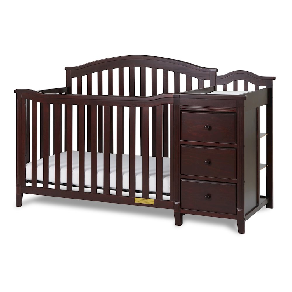 Kali II 4-in-1 Convertible Crib and Changer Espresso. Picture 1