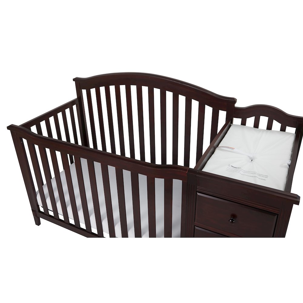 Kali II 4-in-1 Convertible Crib and Changer Espresso. Picture 3