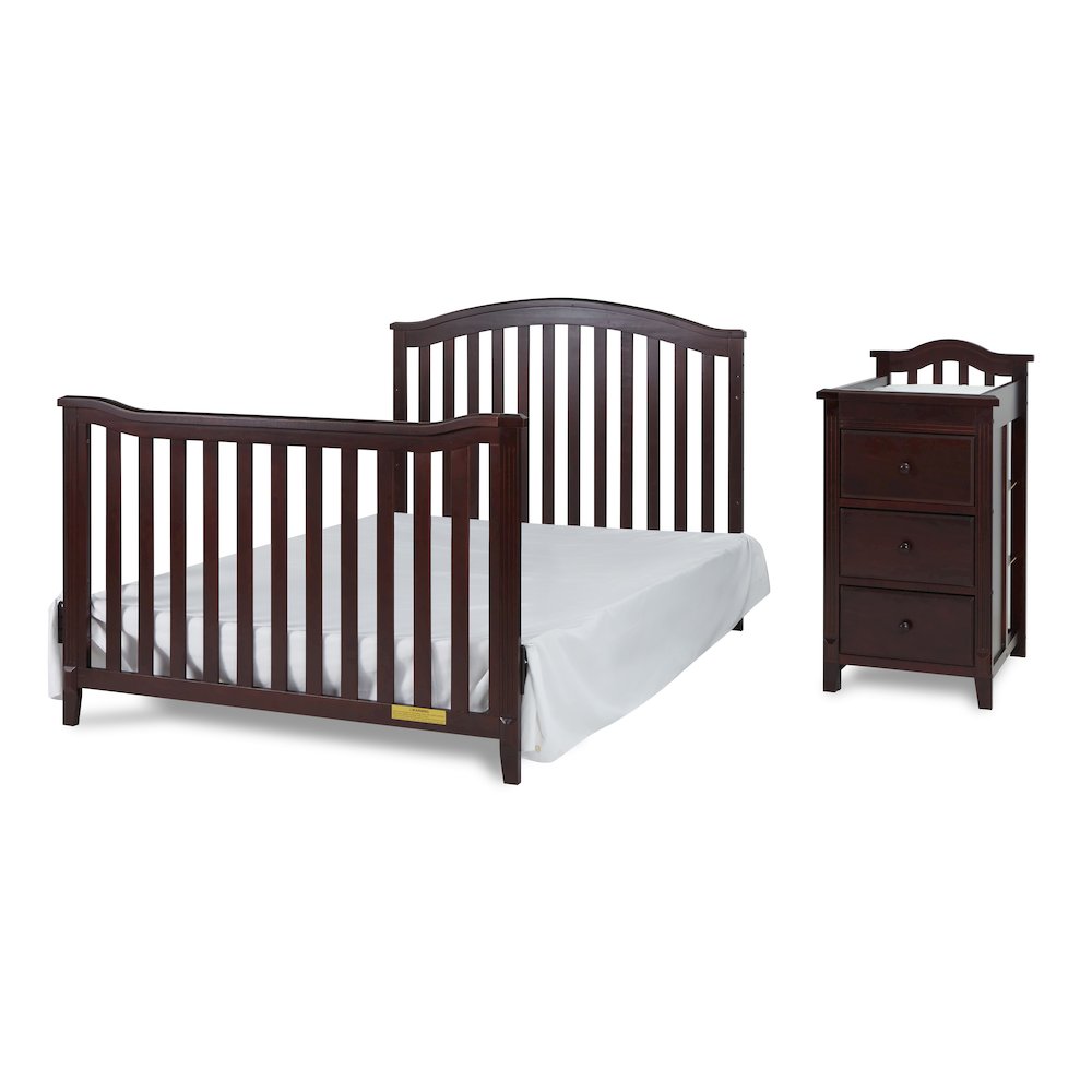 Kali II 4-in-1 Convertible Crib and Changer Espresso. Picture 6